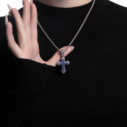 Cross Pendants Full Of Diamonds and Sterling Silver