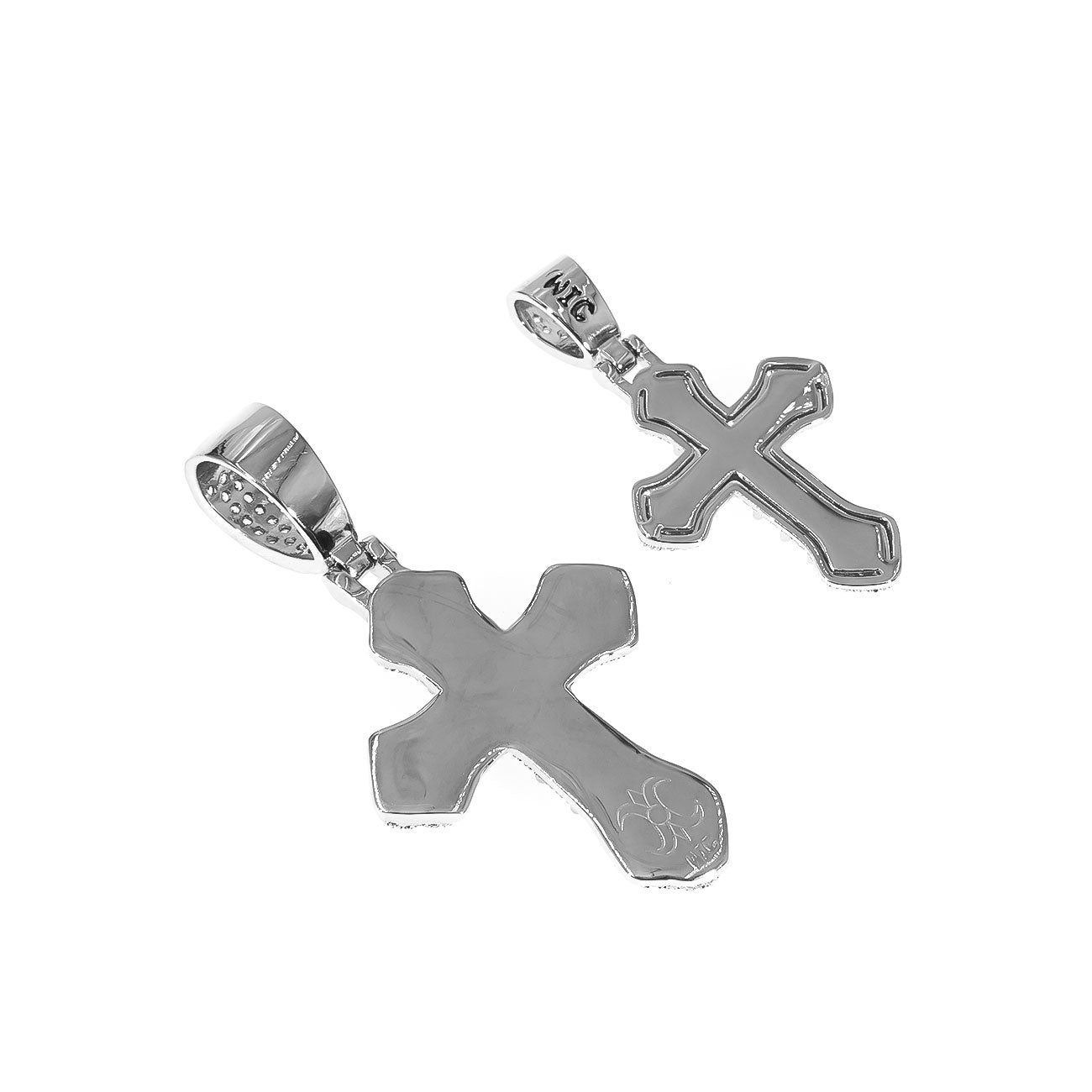 Cross Pendants Full Of Diamonds and Sterling Silver